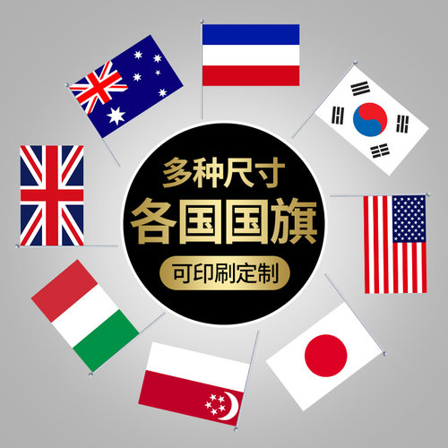 大号外国旗4号彩旗万国旗定制彩旗锦旗3号世界各国国旗旗帜各类会议旗帜加拿大英国德国意大利国旗