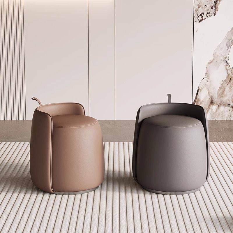 2025现代简约风梳妆凳家用卧室网红风高颜值矮凳美容美甲院圆凳可