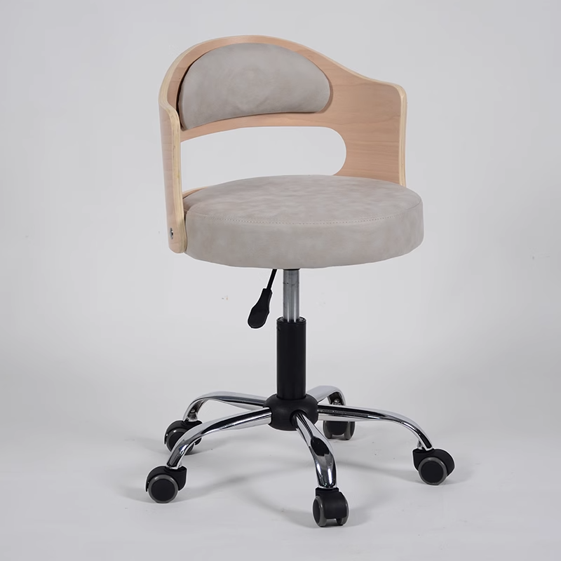 2025欧式滑轮吧台椅高脚凳子前台升降酒吧椅小巧靠背椅美容美甲椅