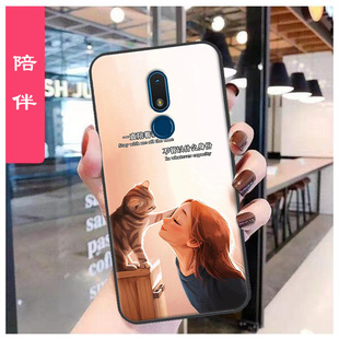 彩绘女定制 C3软胶时尚 诺基亚C3手机套诺基亚TA 1258保护壳NOKIA