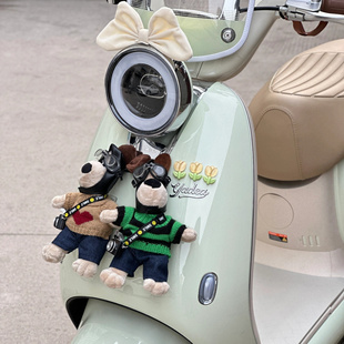 九号电动车装饰小配件小翅膀可爱耳朵小花蝴蝶结爱玛台铃尾部摆件