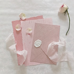 mixsilk粉色少女浪漫信笺纸套装情侣表白朋友手写信礼物婚礼请柬