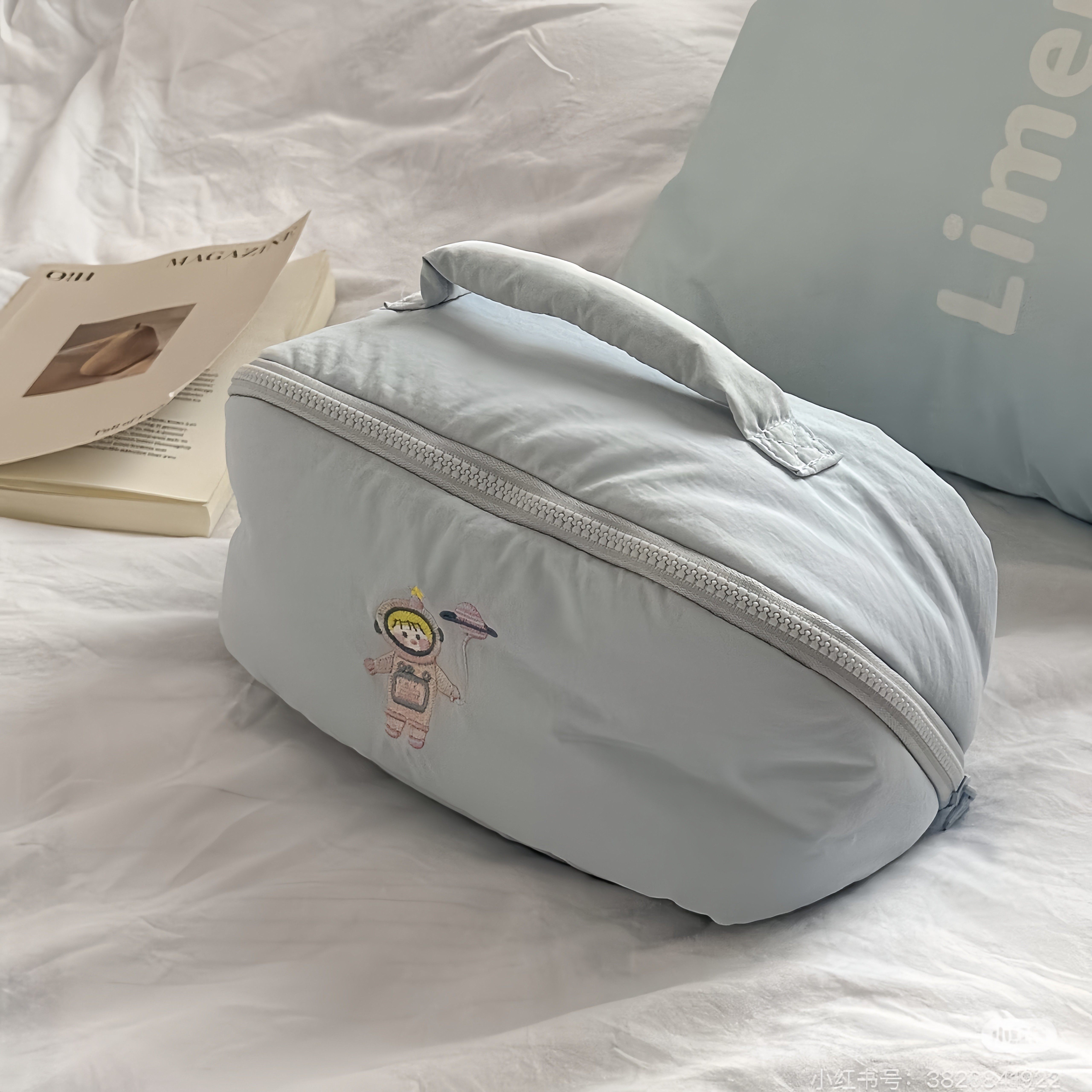 化妆包女2025新款ins软乎乎夹棉旅行出差收纳包大容量便携洗漱包,收纳整理,化妆包,淘宝优惠券,粉丝福利购,淘宝优惠卷