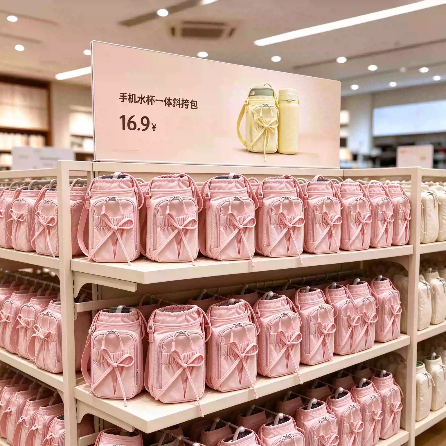 遛弯包手机包出行外出通勤夏天小斜挎包户外运动水杯收纳包水壶包