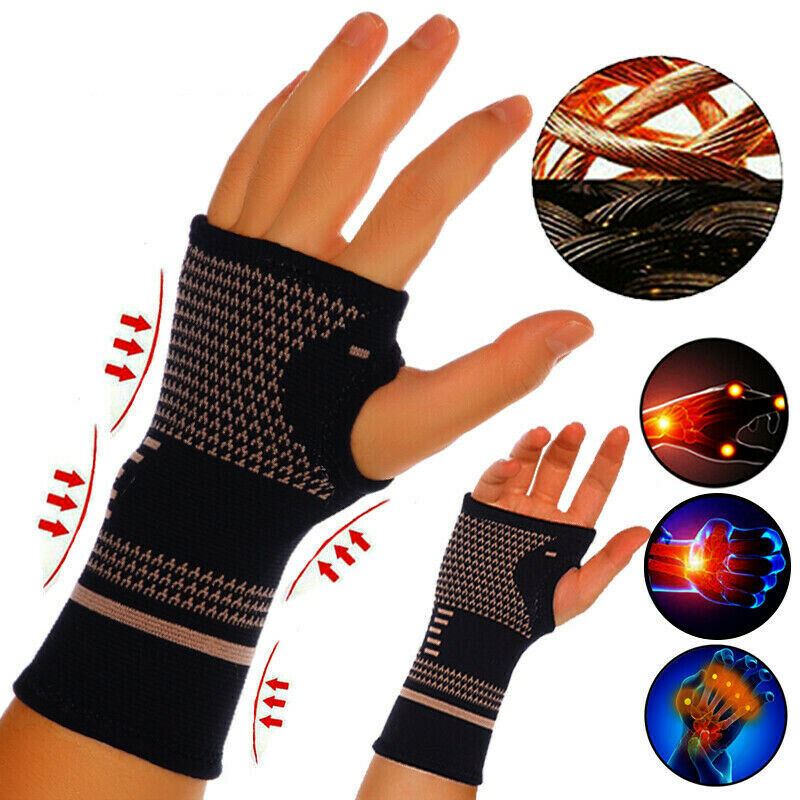 Copper Wrist Support Professional Gym Wristband Sport Safety