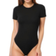 Bodysuits Round Short Women Basic Neck Sleeve 紧身连体衣
