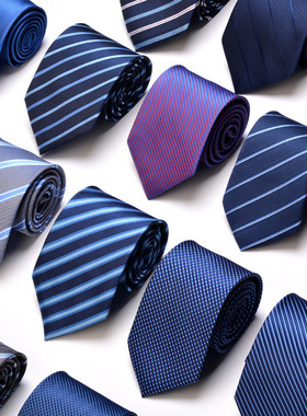 Mens Neck Ties Tie For Men Necktie Neckties Party Suit Navy