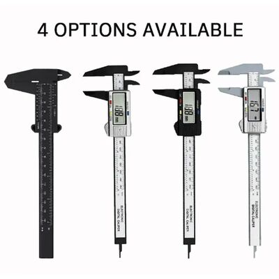 1PCS Plastic Vernier Caliper Digital Display Caliper Mini Te