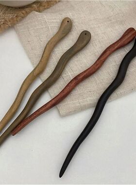 Chinese Style Elegant Wood Hair Stick For Women Girl Hairp S
