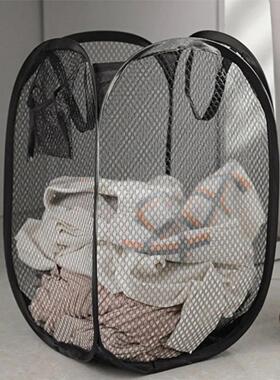 Folding Dirty Laundry Sorting Basket Washing Frame Bathroom