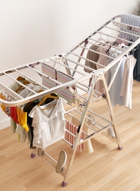 Foldable Clothes Drying Rack, Collapsible Laundry Hanger
