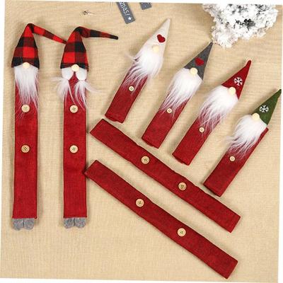 8 Pieces Protective Covers Christmas Santa Clause Handle