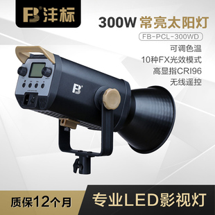沣标300W影视级LED摄影灯常亮灯直播间补光灯视频拍摄可调色温灯