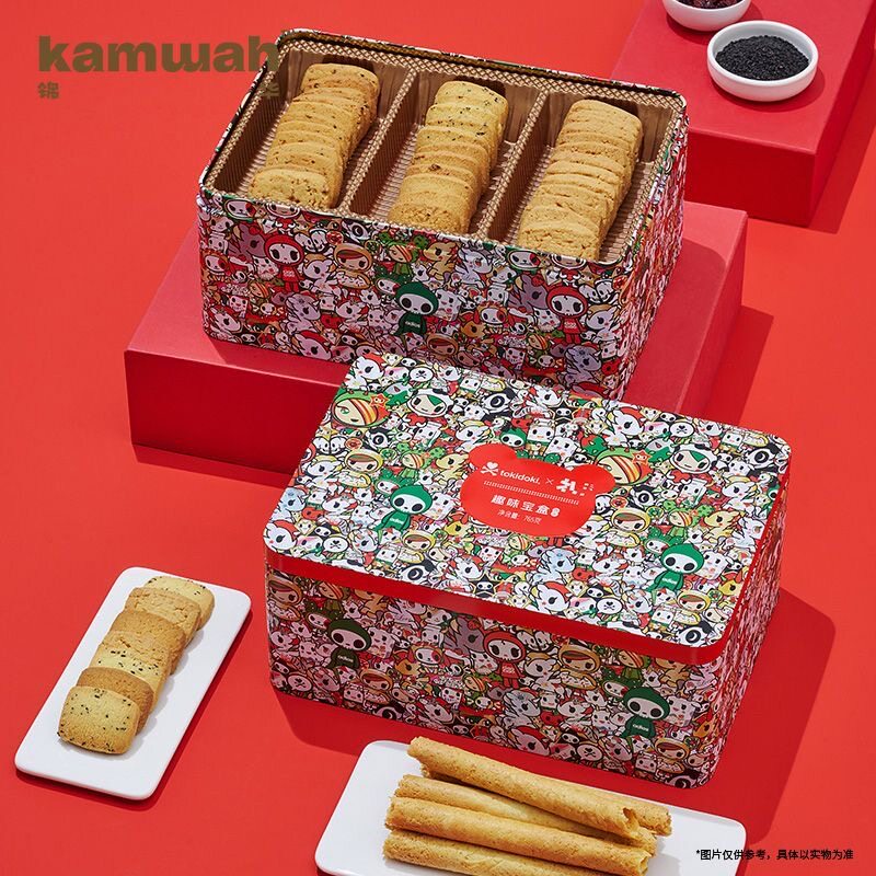 锦华趣味宝盒饼干礼盒什锦曲奇经典鸡蛋卷休闲零食伴手礼节日送礼
