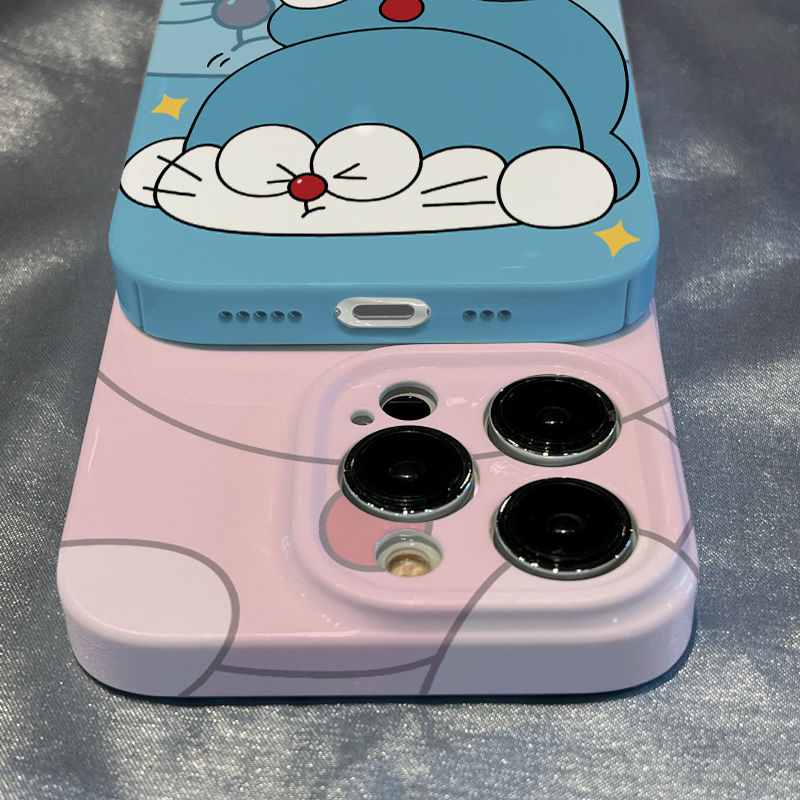 哆啦A梦情侣可爱男女苹果1614plus/13promax手机壳菲林iPhone12/11/78x华为荣耀oppoviv
