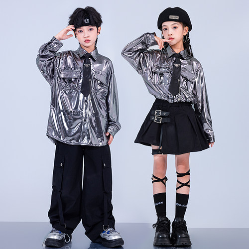 儿童街舞科技感小学生运动会服装