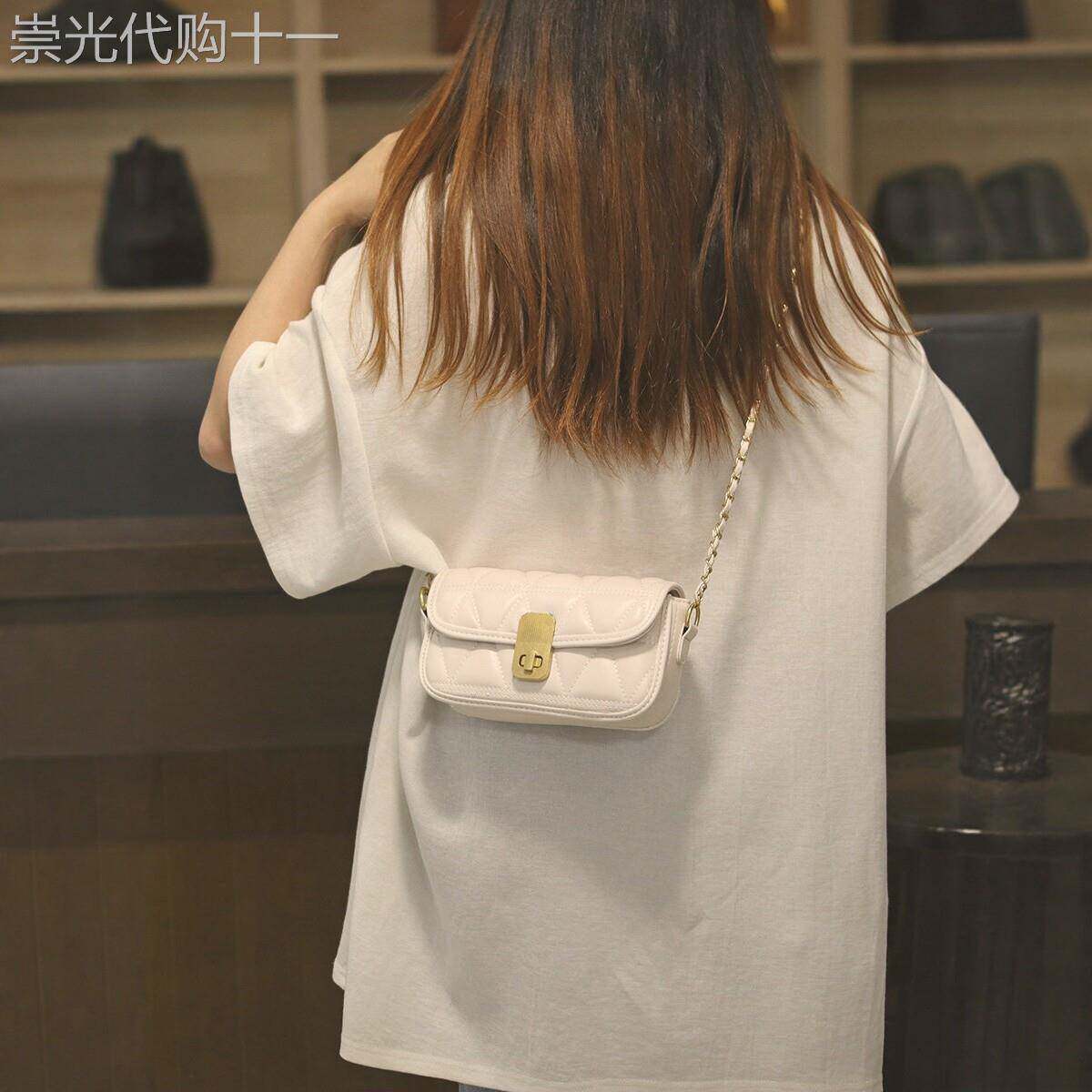 法国正品MK Jessie真皮小包包女2026新款女包链条时尚单肩斜挎包