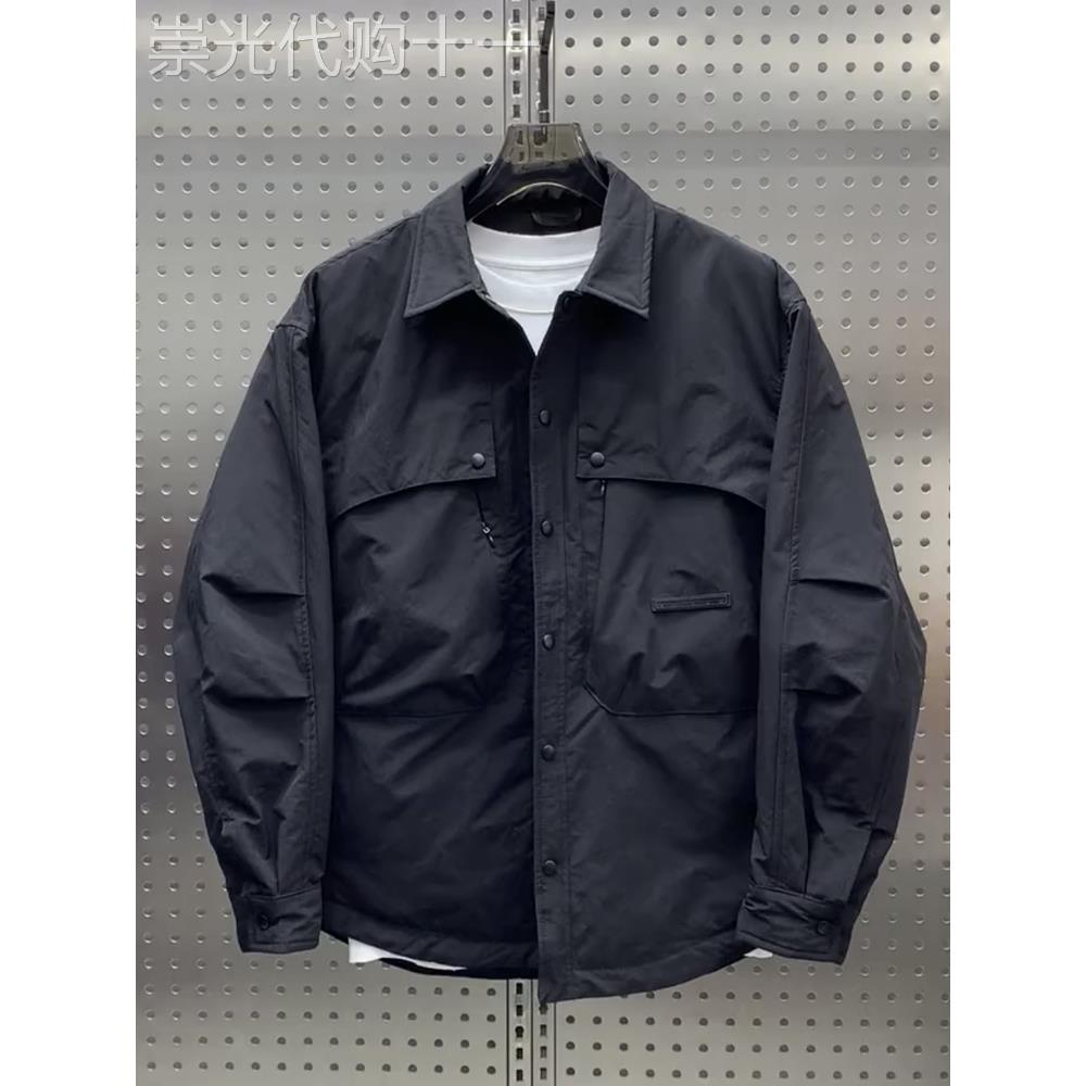 二棉夹克外套男士秋冬季2025新款潮牌痞帅工装翻领宽松休闲棉衣服