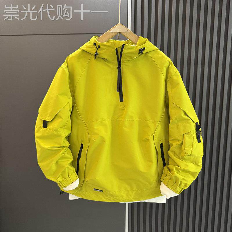 代购春季机能户外工装套头冲锋衣外套男士潮流登山服夹克休闲情侣