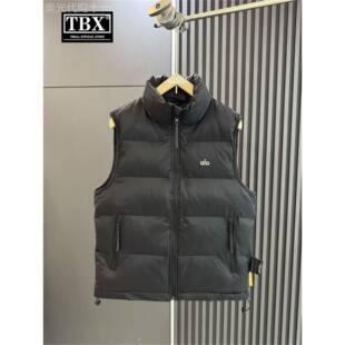 高端欧货立领羽绒服马甲男士2025新款秋冬季加厚坎肩背心外套男款