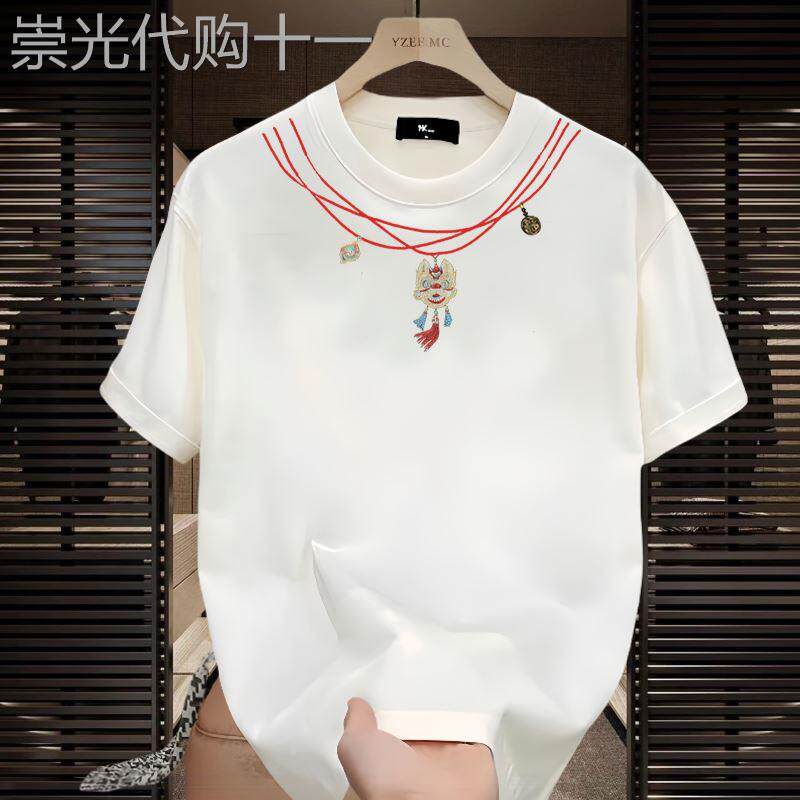 出口日本~重磅小众设计！美式痞帅纯棉短袖印花T恤青年男女款宽松