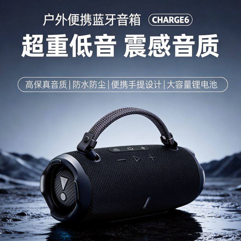 JB华强北音箱 lCHARGE6冲击波6代高音质防水户外无线便携蓝牙音箱