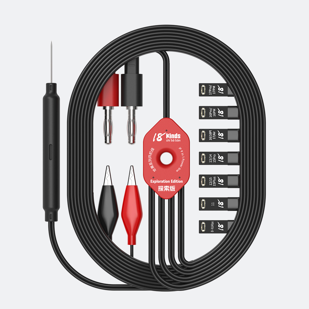 苹果IP8-17全系列开机电源线 手机开机线一拖九维修专用