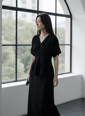 2025夏季高级感显瘦短袖t高腰半身裙两件套时尚套装SHBZXP621240