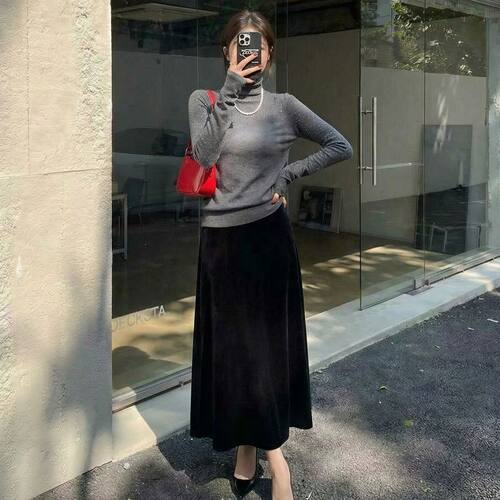 针织衫女秋冬半高领打底衫内搭毛衣2025年新款春秋上衣 NNASSA