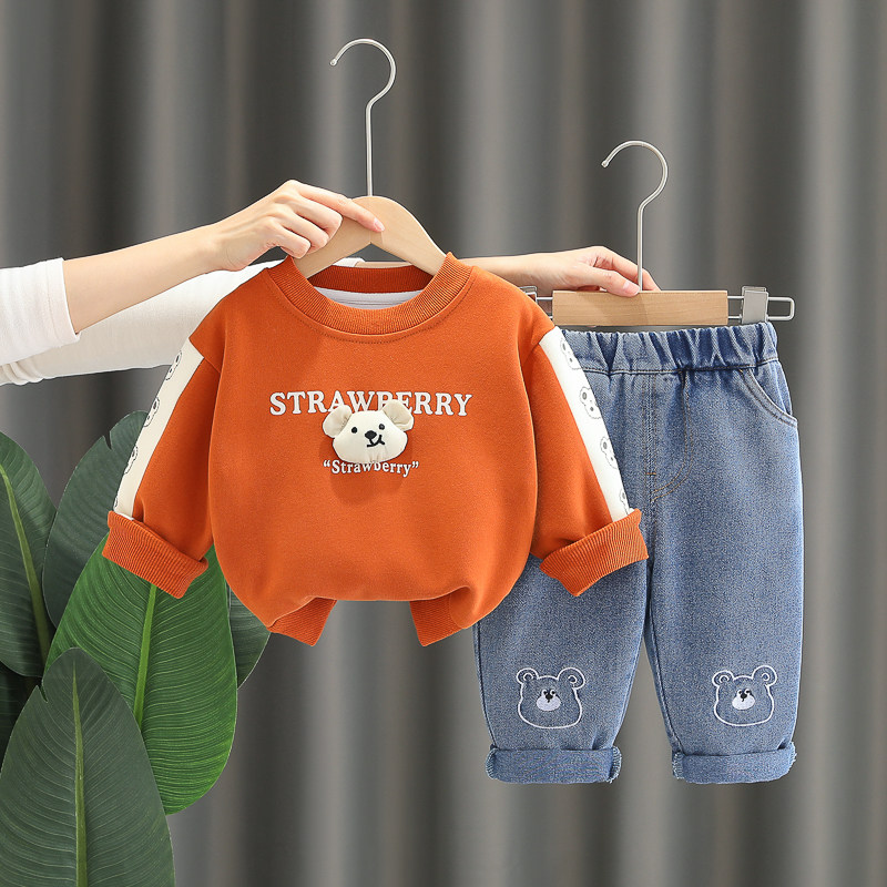 男童春季套装2025新款洋气休闲小童宝宝卫衣男孩春秋外套儿童衣服,童装/婴儿装/亲子装,套装,淘宝优惠券,粉丝福利购,淘宝优惠卷