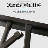 洗衣机抽拉衣架晾式 架伸缩滑轨 阳台柜上方置物架烘干挂衣杆隐形裤