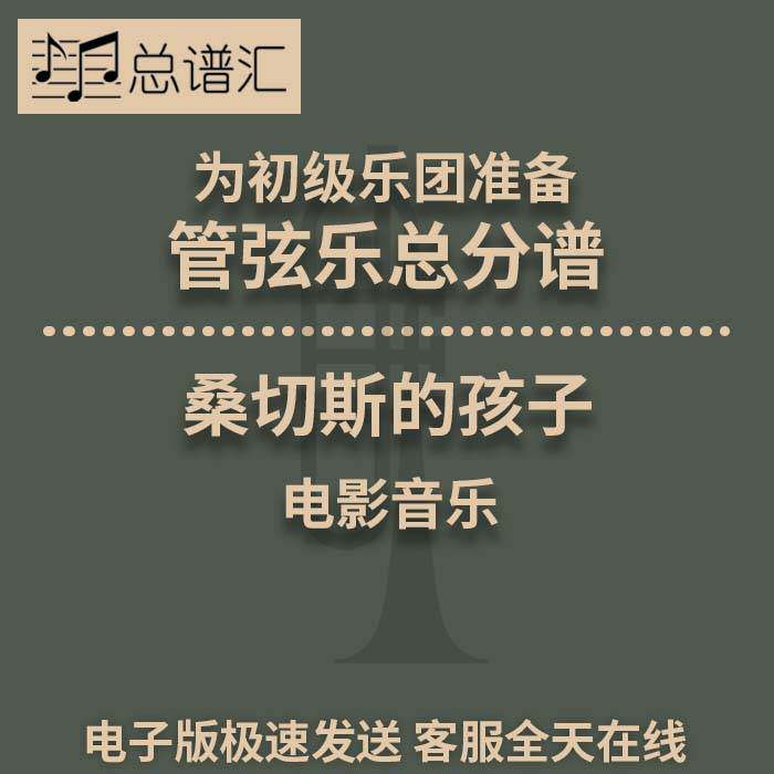 桑切斯的孩子 电影主题 初级乐团4级管弦乐交响乐总谱分谱MP3