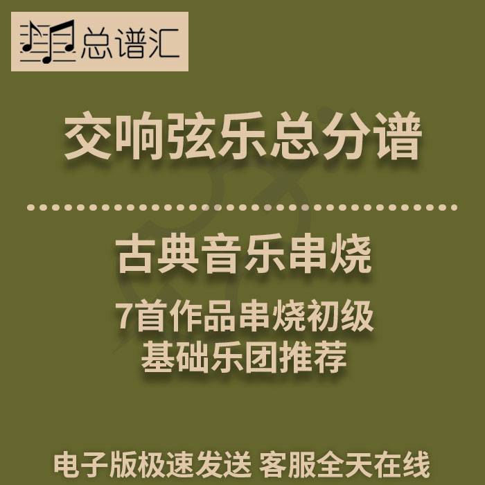 交响弦乐 古典音乐串烧 1级7首作品串烧初级总分谱总谱分谱 MP3