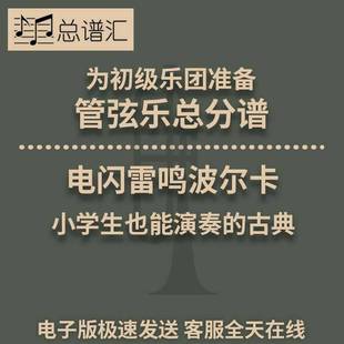 2級(jí) 電閃雷鳴波爾卡 雷電 初級(jí)樂(lè)團(tuán) 總譜分譜MP3 管弦樂(lè)交響樂(lè)