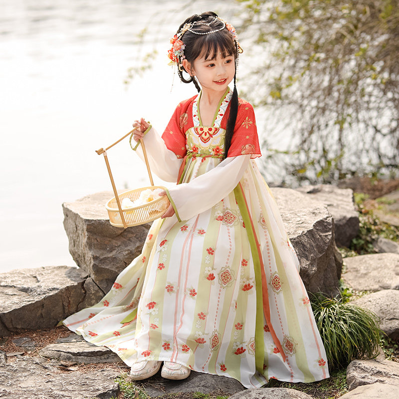 汉服女童2026新款儿童古风超仙公主裙小学生古装演出服夏季中国风