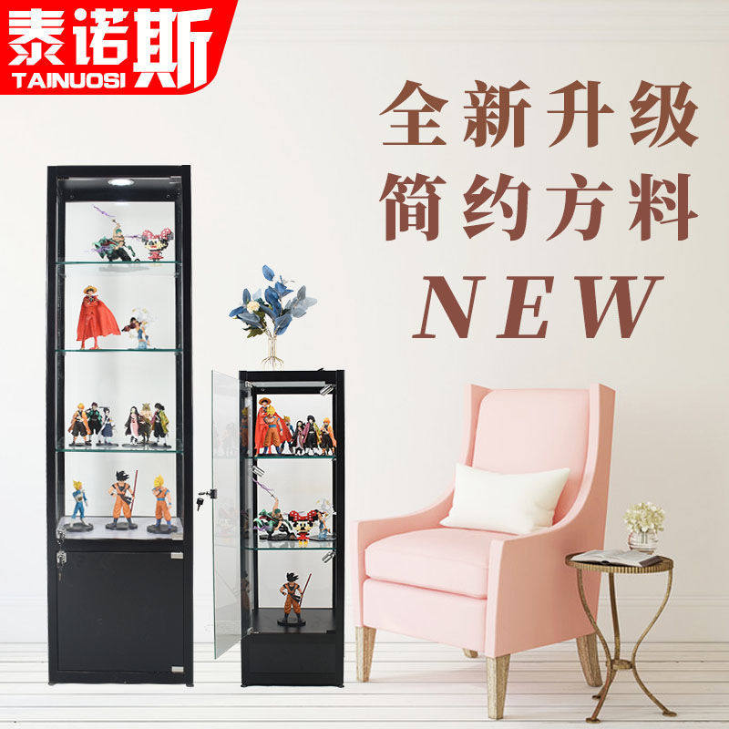 新礼品产品高达透明玩具样品动漫模型酒柜子玻璃乐高手办展示柜带