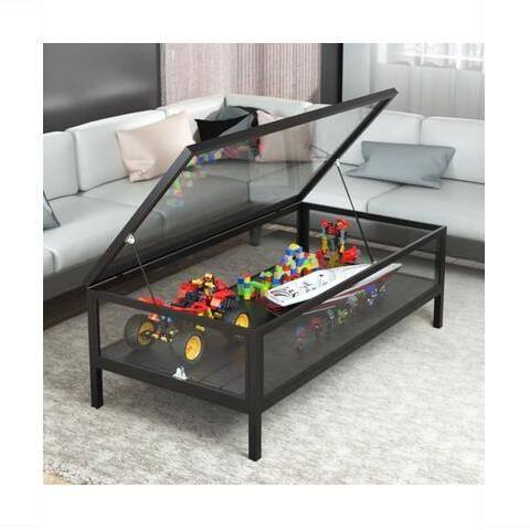 2025玻户型客收展模玩桌北风铁钢化璃小厅手办纳示柜型具乐高茶