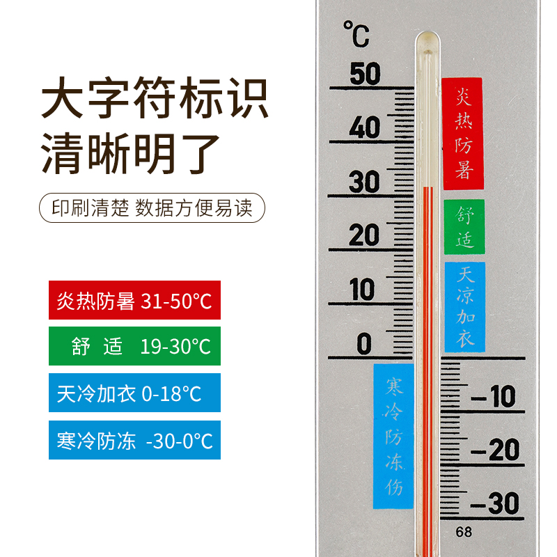 温度计家用室内室外挂式温度湿度计挂墙温湿度计大棚养殖鸡场猪厂