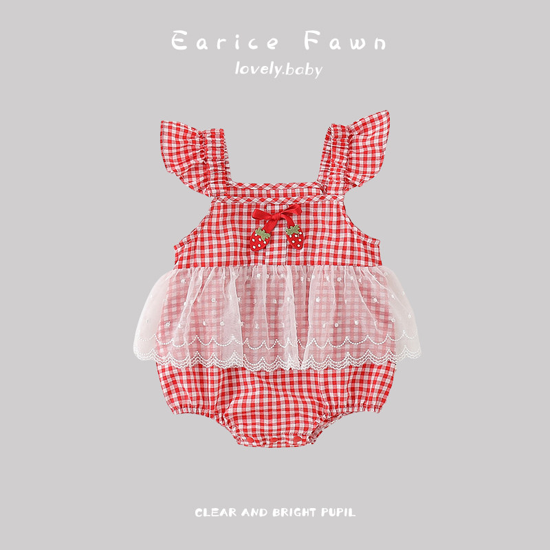 婴儿衣服夏装网红女宝宝超萌连体衣幼儿周岁包屁哈衣可爱三角爬服,童装/婴儿装/亲子装,连身衣/爬服/哈衣,淘宝优惠券,粉丝福利购,淘宝优惠卷