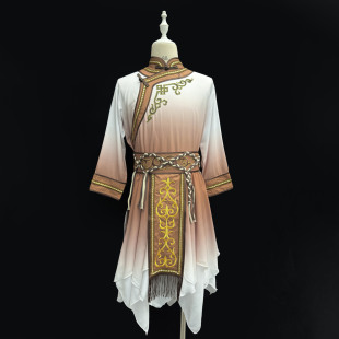 蒙古族男生练功服装舞台排练演出服新款剧目定制舞蹈服蒙族艺考服