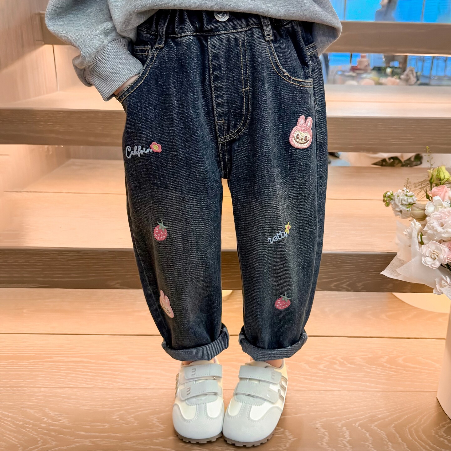 女小童牛仔裤春秋小脚裤ins风潮款超好看女生舒服潮童秋季时髦