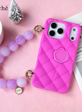 CLICHE 手机壳 苹果原创 时尚个性 iPhone17PM紫粉小香风 硅胶 保护套手机壳