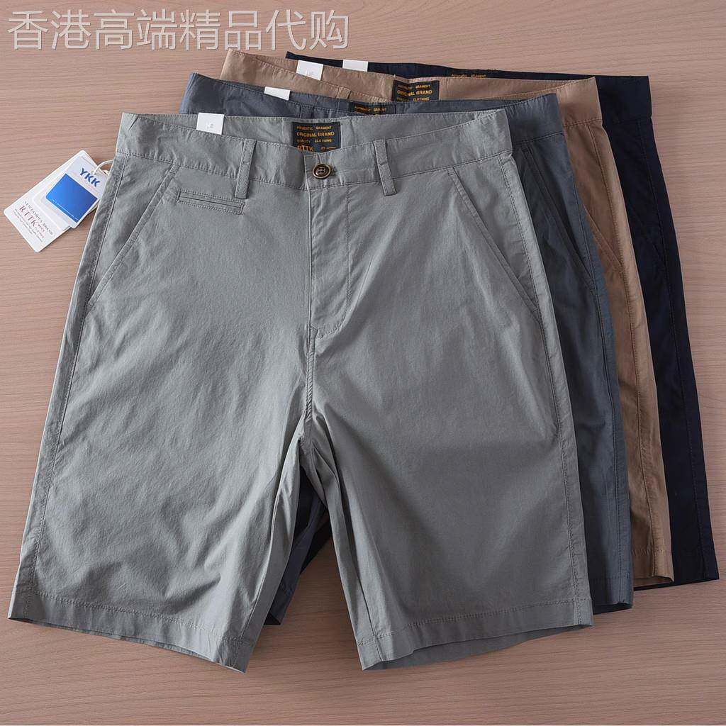 立体有型!轻薄五分短裤男2025夏季新款微弹纯棉速干直筒休闲裤子