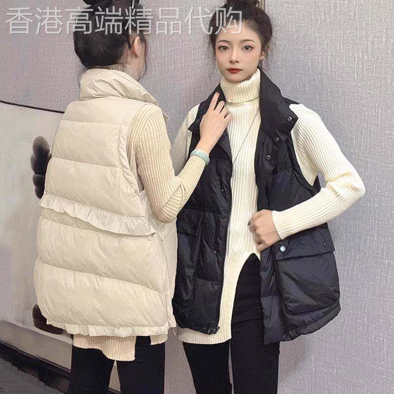 外穿加厚保暖羽绒马甲女保暖春秋季新款爆款网红洋气减龄背心马夹