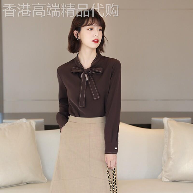 GOLUERJ摩登气质 百搭洋派I衬衫女秋款长袖雪纺 2026新款气质上衣