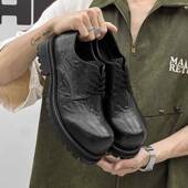 乐福鞋 Houston 小众日系大头德比鞋 做旧覆古休闲工装 Shoes 男士