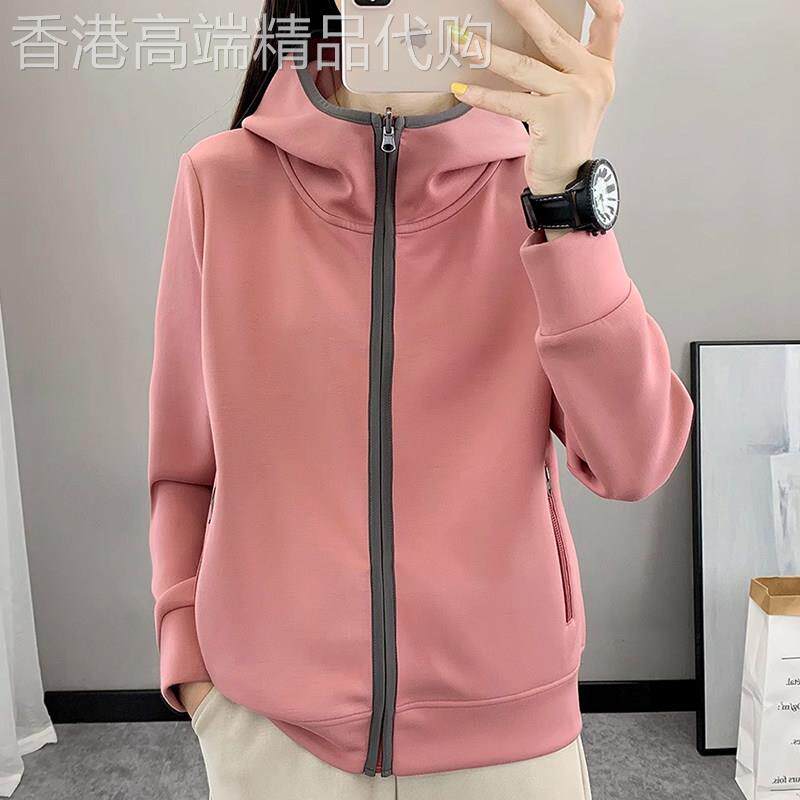 连帽卫衣女春秋薄款开衫拉链外套2026新款小个子户外运动休闲上衣