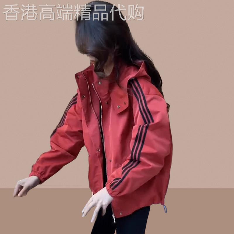 小个子短裤冲锋衣外套女2025秋季新款大码宽松时尚洋气夹克上衣潮