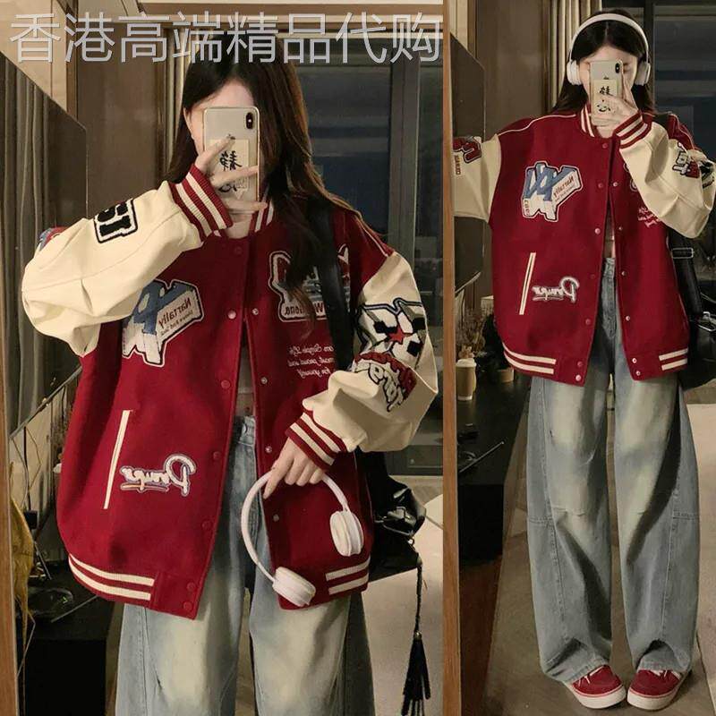 棒球服外套女春秋2026新款高级设计感小众小个子休闲夹克开衫上衣