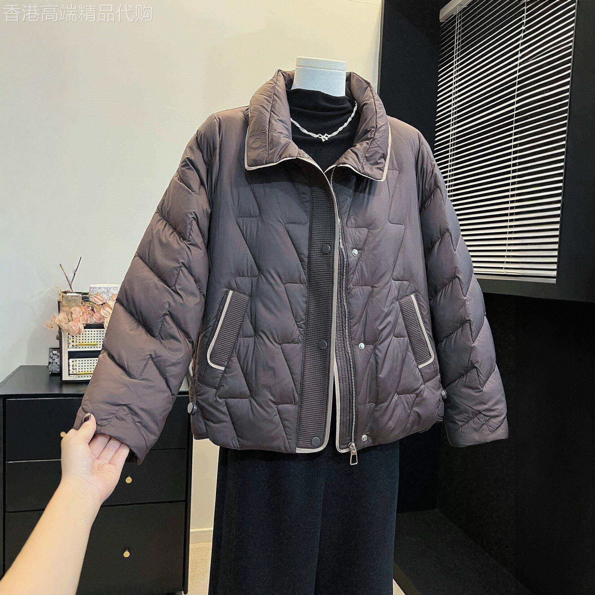 小个子羽绒服冬季短款2026新款洋气修身显瘦连帽秋冬外套白鸭绒